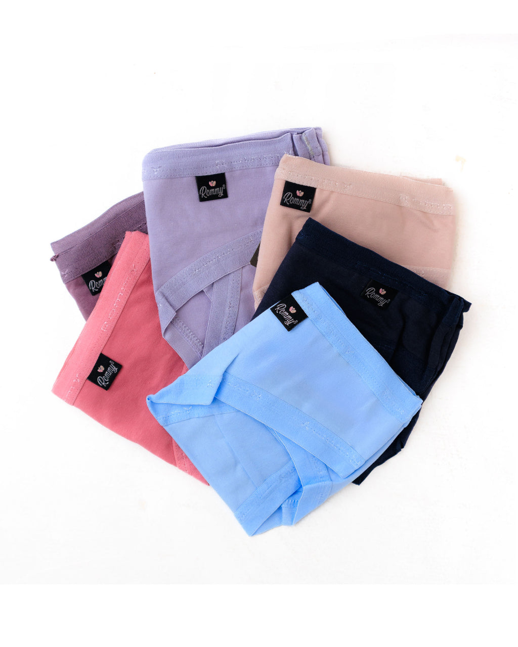 PACK X6 SEMI HILO CON LIGA PLANA ALGODON