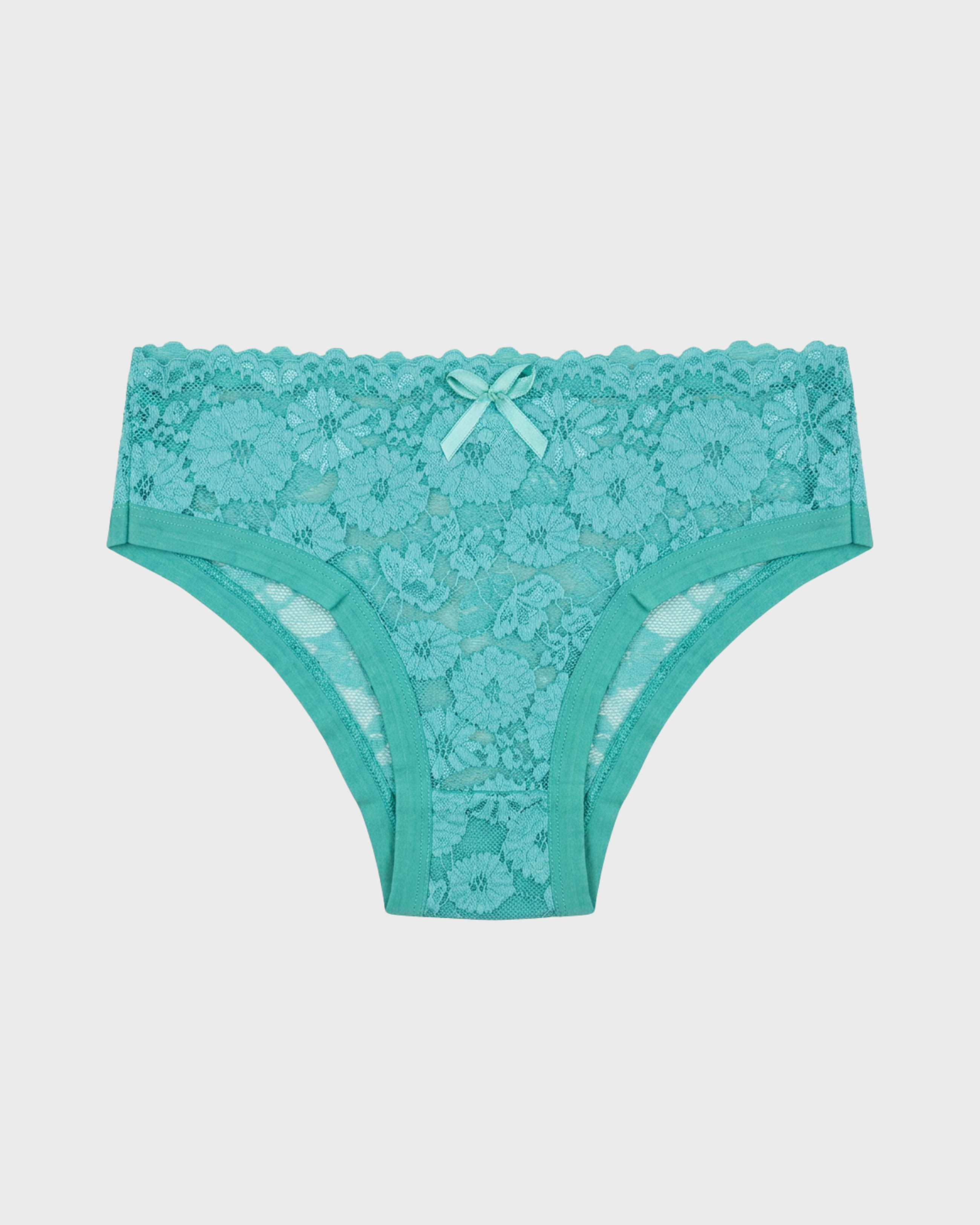 PACK x12 Bikini encaje pierna sesgo plano